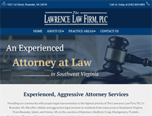 Tablet Screenshot of lawrencelawfirm.net